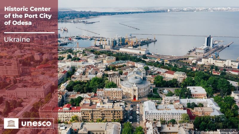 聯合國教育、科學及文化組織25日將烏克蘭南部港口城市敖德薩歷史中心列入世界遺產名錄。（圖取自twitter.com/UNESCO）
