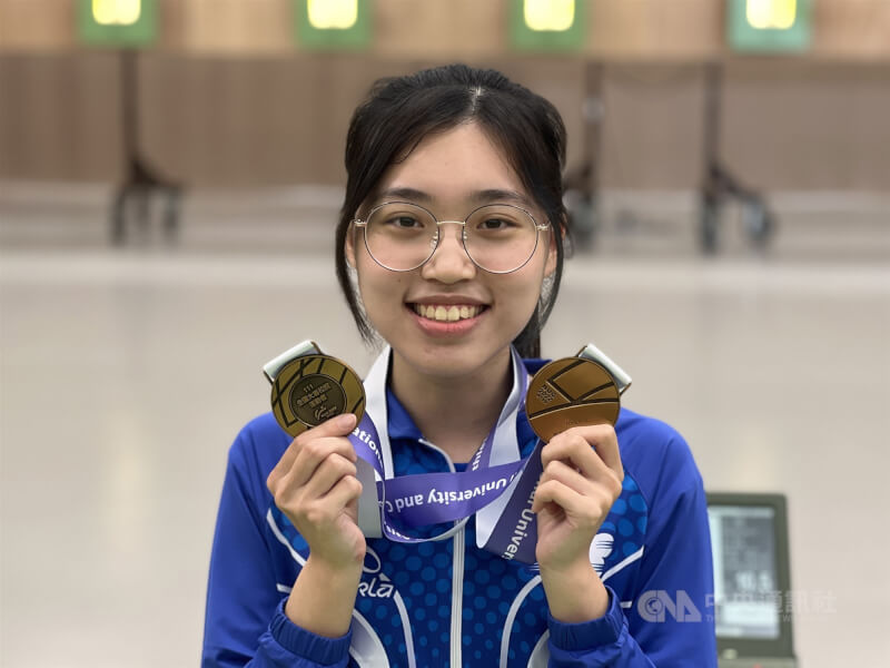 台灣射擊女將劉恆妤29日在射擊世界盃雅加達站拿下銅牌。（中央社檔案照片）