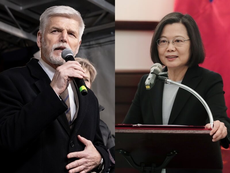 捷克總統當選人帕維爾（左）計畫30日與台灣總統蔡英文（右）通話。（左圖取自facebook.com/generalpavel、右圖中央社檔案照片）