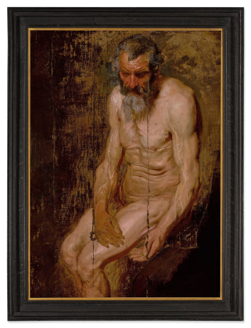 比利時畫家范戴克的試作油畫以約台幣9000萬元天價落槌售出。（圖取自蘇富比網頁sothebys.com）