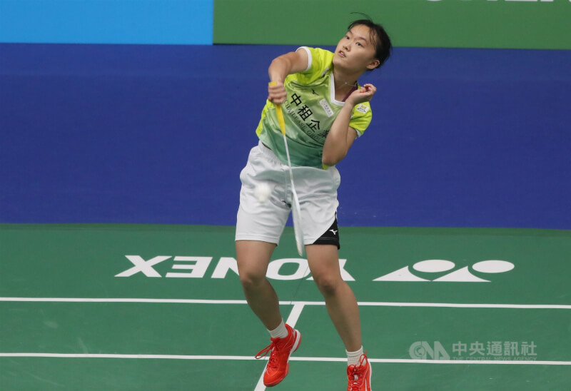 台灣羽球女單好手許玟琪（圖）3日在泰國大師賽女單8強擊敗南韓好手金佳恩，生涯第2次闖進300等級賽事4強。（中央社檔案照片）