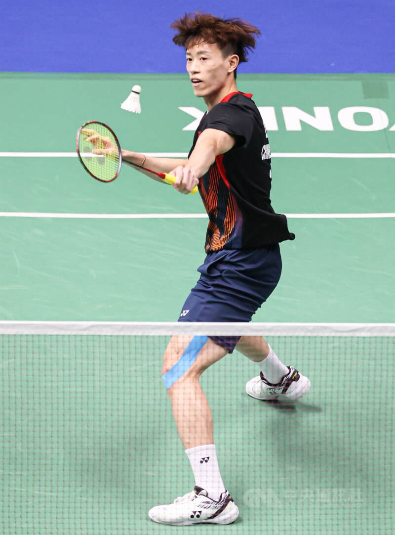 林俊易（圖）4日在泰國羽球大師賽男單淘汰中國選手石宇奇，晉級冠軍戰。（中央社檔案照片）