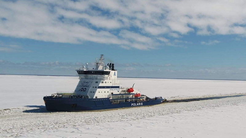 公視節目「獨立特派員」製作團隊走訪北極圈，記錄各國因氣候變遷帶來的融冰效應，而啟動的北極航道爭霸。（公視提供）中央社記者葉冠吟傳真  112年2月7日