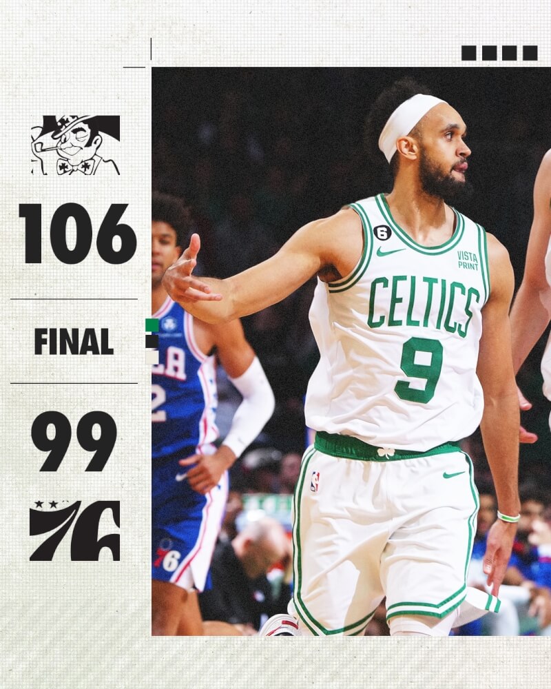 塞爾蒂克球員懷特（圖）8日拿下19分，率隊擊敗費城76人。（圖取自twitter.com/celtics）