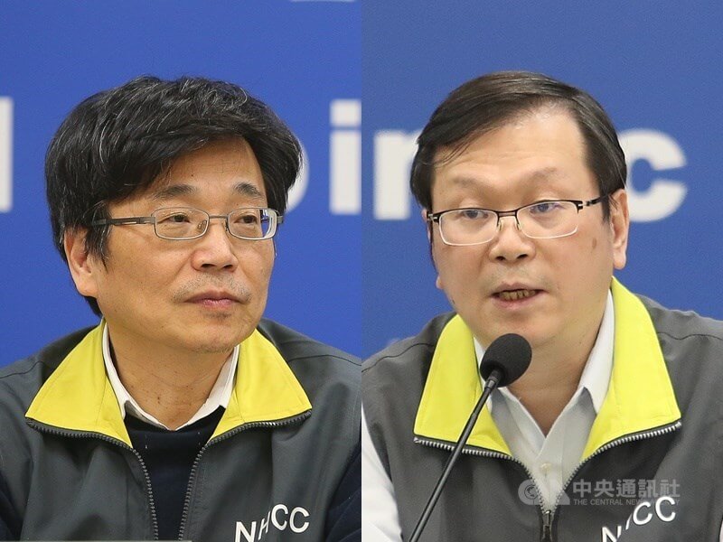 現任衛生福利部疾管署長周志浩（左）接任次長，現任疾管署副署長莊人祥（右）接掌疾管署。（中央社檔案照片）