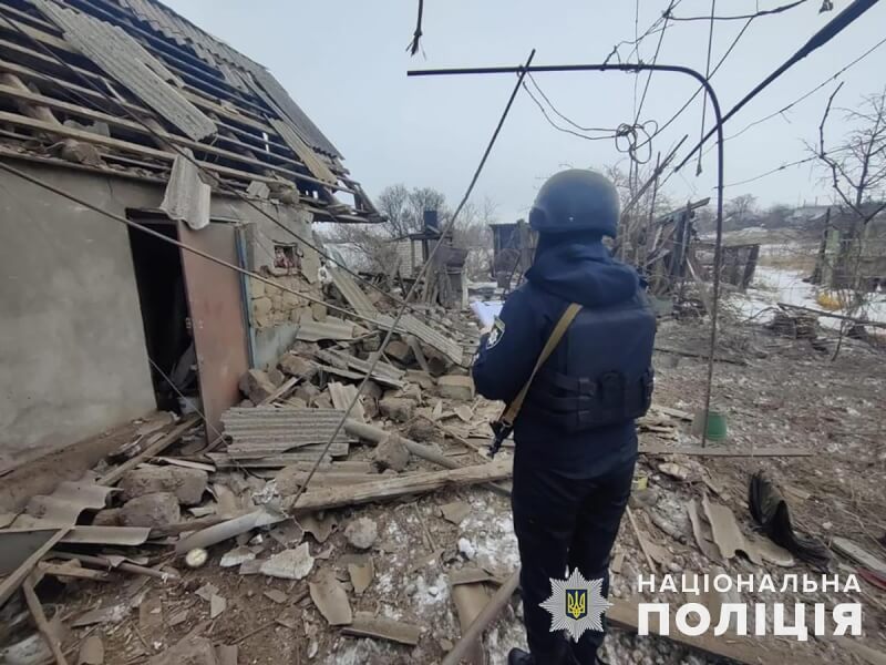 圖為頓涅茨克地區19日遭俄軍襲擊，房屋毀損。（圖取自facebook.com/UA.National.Police）