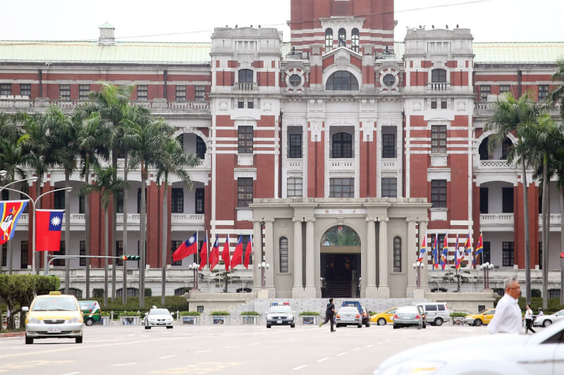 圖為總統府建築外觀。（中央社檔案照片）