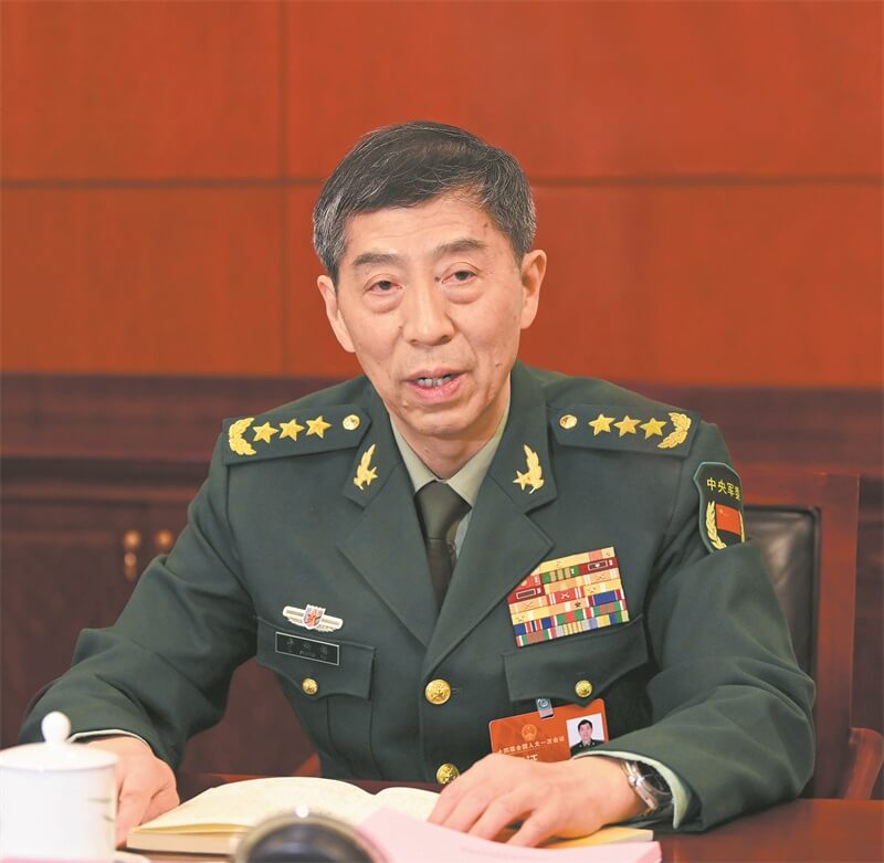 被美國制裁的李尚福出任中國國務委員兼國防部長。（圖取自中國國防部網頁mod.gov.cn）