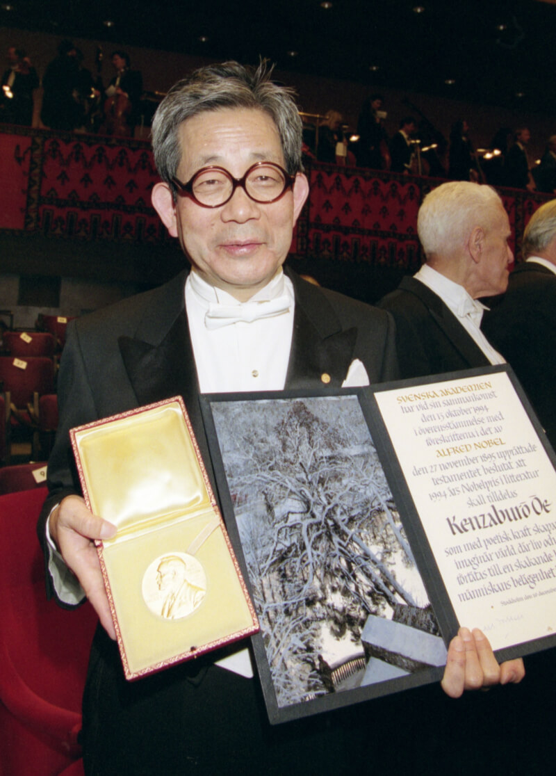 大江健三郎1994年獲諾貝爾文學獎殊榮。（共同社）