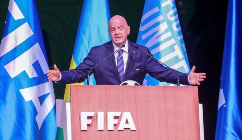 國際足球總會（FIFA）主席英凡提諾成功連任。（路透社）