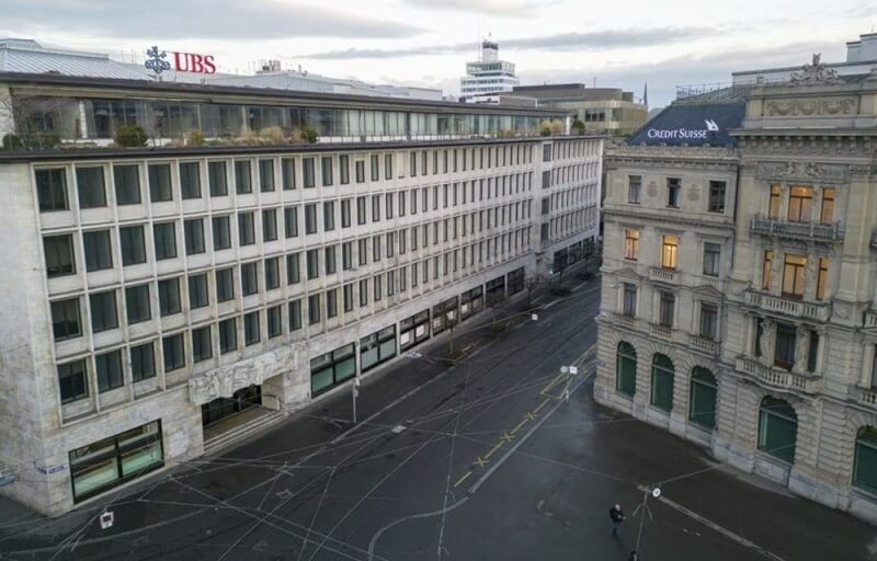 瑞士銀行集團併購瑞士信貸之後，將誕生瑞士歷史上前所未見的銀行巨擘。（路透社）