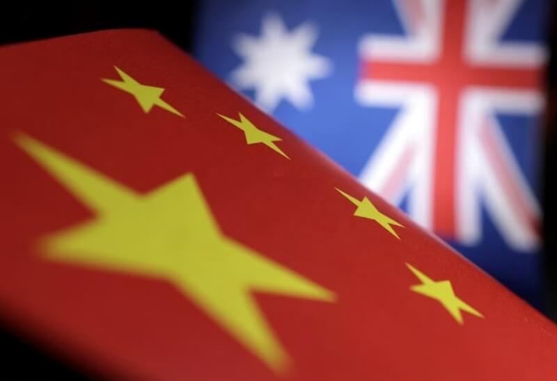 中國國防部指出，中國和澳洲國防官員22日在坎培拉會商。（路透社）