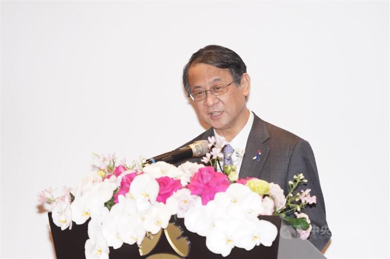 日本台灣交流協會台北事務所代表泉裕泰表示，台灣和日本是共享基本價值的重要夥伴，致力深化雙邊友好關係。（中央社檔案照片）