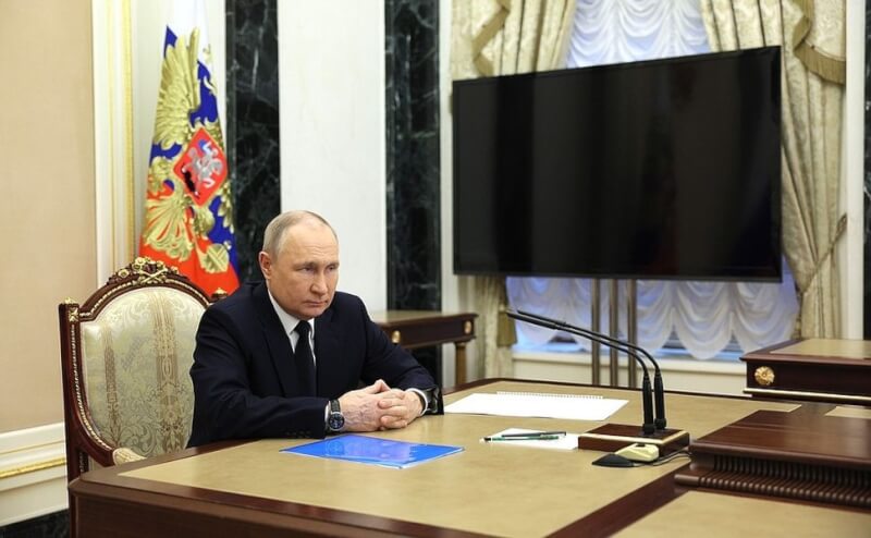 俄羅斯總統蒲亭25日表示，已跟鄰國白俄羅斯達成在白俄境內部署戰術核武的協議。（圖取自俄羅斯總統府網頁kremlin.ru）