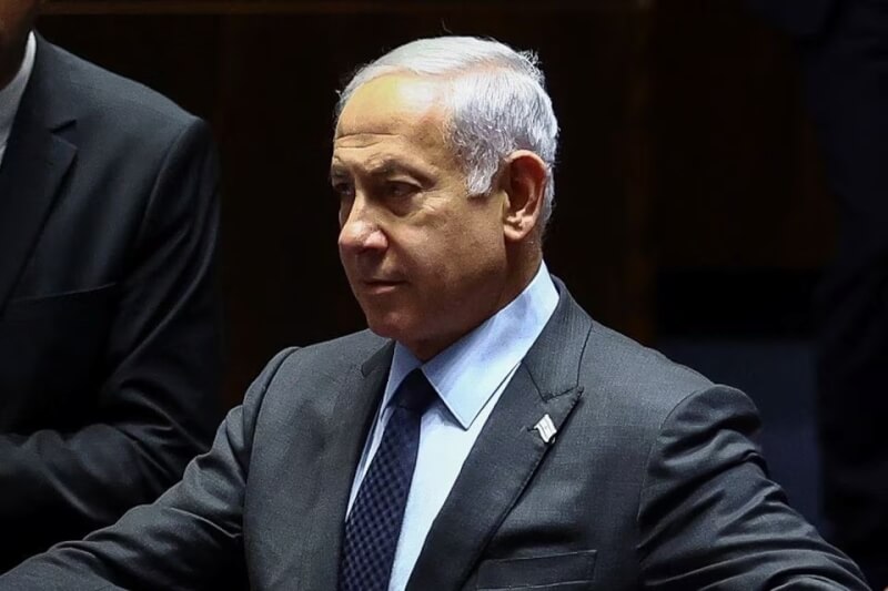 以色列總理尼坦雅胡27日宣布，暫緩司法改革的立法程序。（路透社）