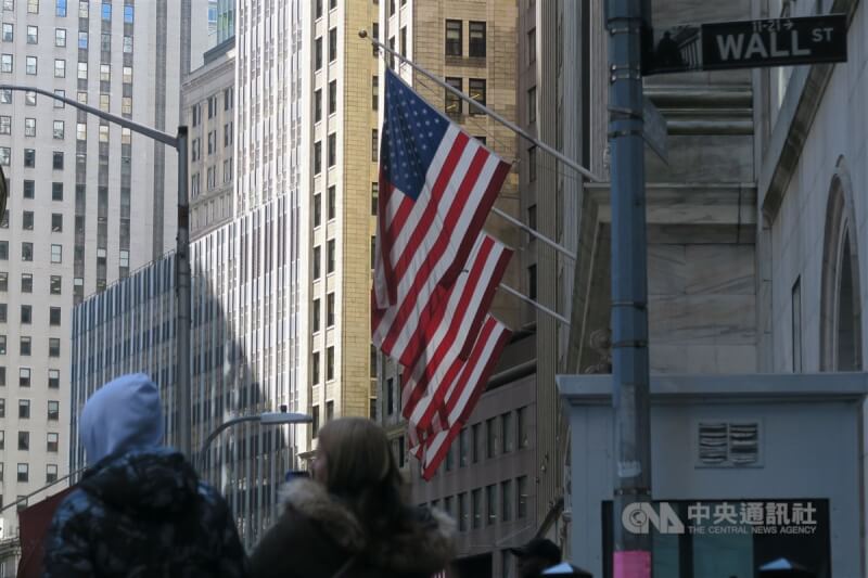 圖為美國華爾街景色。（中央社檔案照片）