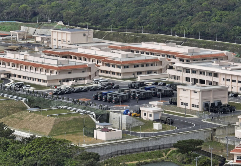 圖為日本陸上自衛隊在沖繩縣石垣島開設的駐屯地。（共同社）