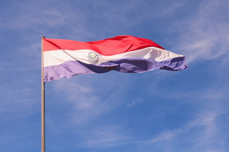 巴拉圭30日舉行總統大選，外媒報導，美方擔憂巴拉圭大選後恐與台斷交。圖為巴拉圭國旗。（圖取自Pixabay圖庫）
