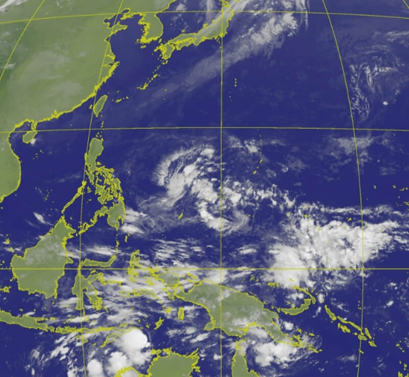 圖為8日8時50分衛星雲圖。（圖取自中央氣象局網頁cwb.gov.tw）