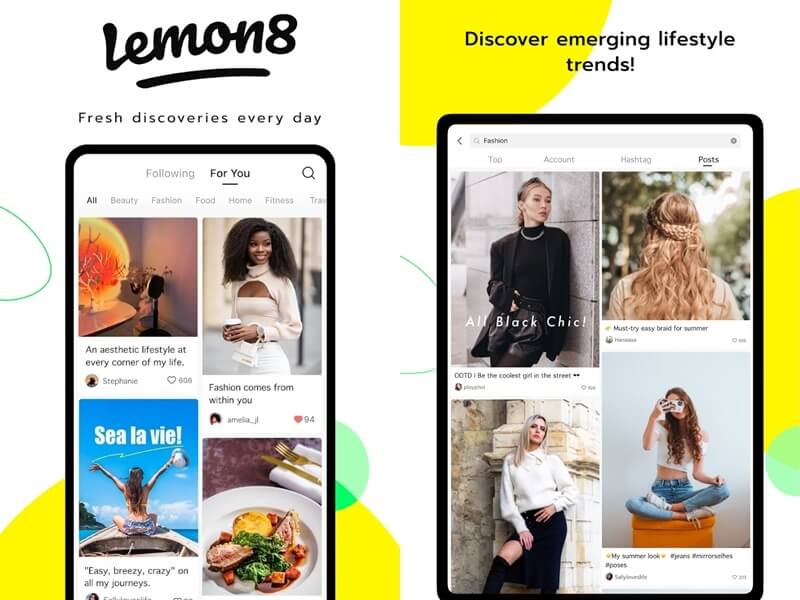 TikTok恐在全美遭禁用，現正力推另一款社群媒體Lemon8。（圖取自Google play商店網頁play.google.com）