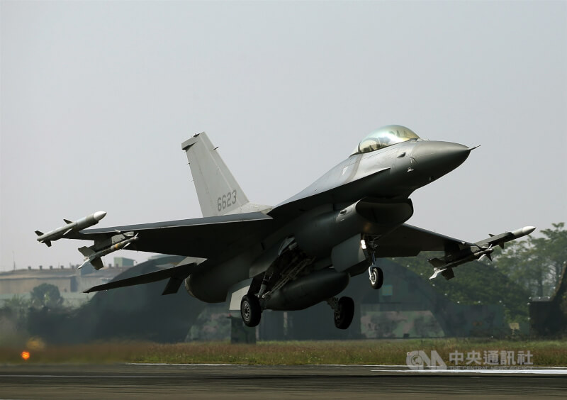 圖為F-16V（blk20）。（中央社檔案照片）
