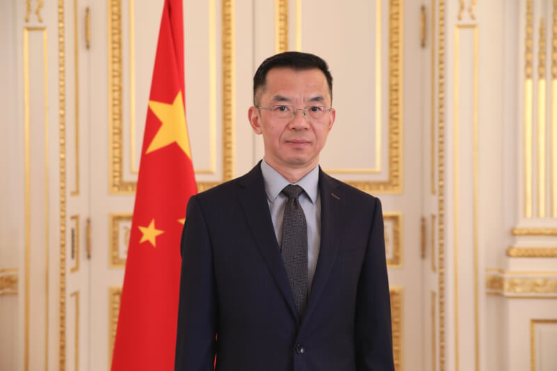 中國駐法國大使盧沙野將返國，擔任中國人民對外友好協會會長。（圖取自facebook.com/AmbassadeChine）