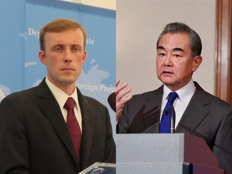 白宮國安顧問蘇利文（左）16、17日於馬爾他與中國外交部長王毅（右）會晤。（左圖中央社檔案照片，右圖中新社）