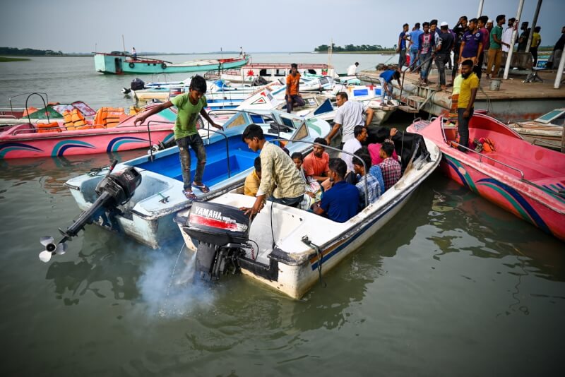 颶風摩卡逐漸逼近孟加拉，數十萬人緊急撤離。（安納杜魯新聞社）