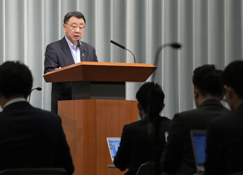 日本內閣官房長官松野博一23日在記者會上宣布，日本將角逐2032年的聯合國安全理事會非常任理事國選舉。（共同社）
