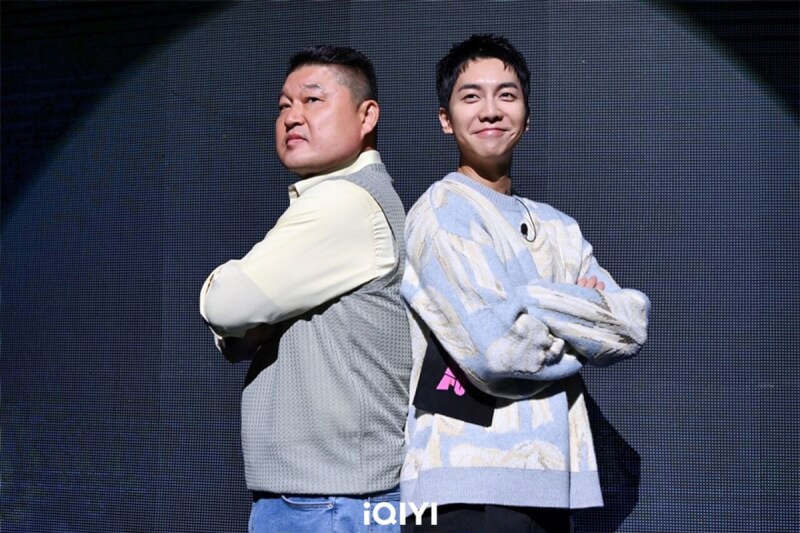韓國綜藝「強心臟聯盟」由第一代主持人姜鎬童（左）跟李昇基（右）再度搭檔。（愛奇藝國際站提供）中央社記者葉冠吟傳真 112年5月24日