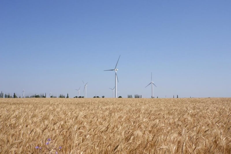圖為奧恰基夫風力發電設施。（圖取自維基共享資源；作者crea87， CC BY-SA 3.0）