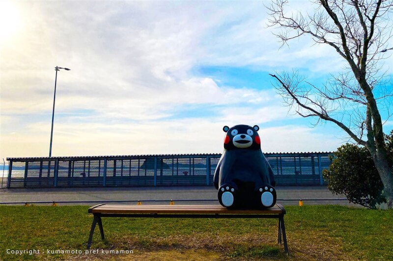 星宇航空2日宣布，9月1日起開航台北－熊本定期航線，這也是星宇航空第7個日本航點，當地隨處可見日本知名地方吉祥物「熊本熊」。（星宇航空提供）中央社記者汪淑芬傳真 112年6月2日