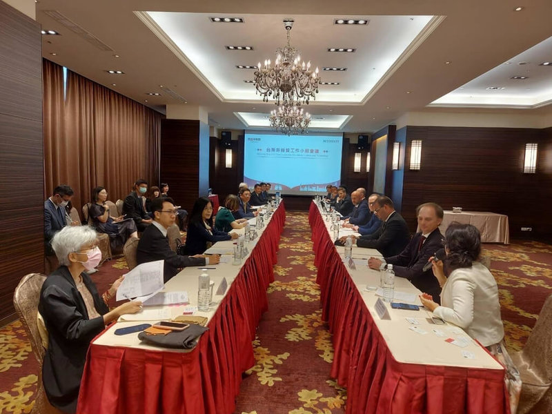 台斯「半導體、教育、科學與科技」工作小組諮商會議進行情形。(外交部提供)中央社記者黃雅詩傳真 112年6月6日