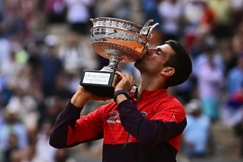 喬科維奇11日在法國網球公開賽封王後表示，贏得第23座男子大滿貫冠軍是種「難以置信的感覺」。（圖取自facebook.com/djokovicofficial）