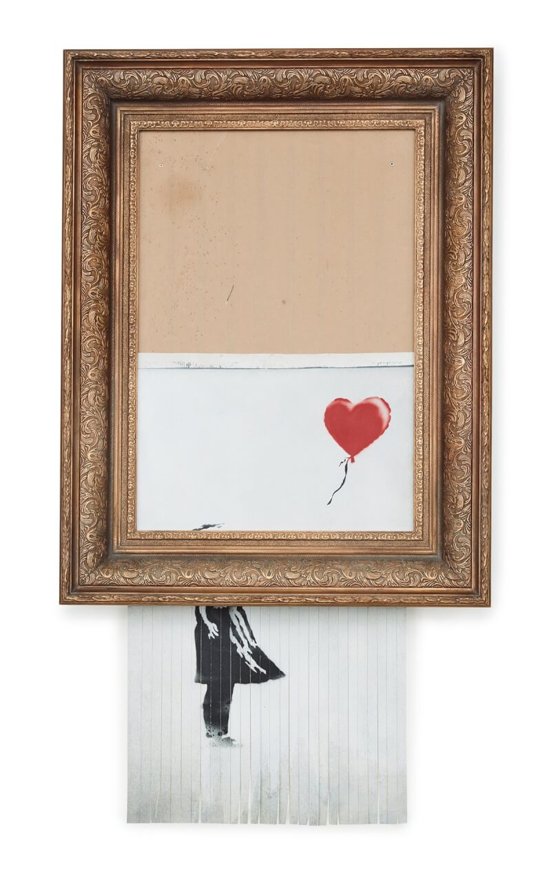 班克西（Banksy）「垃圾桶裡的愛」7月將在台展出。（台北當代藝術館提供）中央社記者邱祖胤傳真 112年6月15日