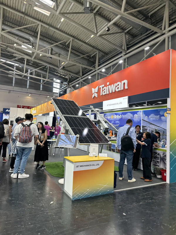 外貿協會2023年率領11家企業成立台灣館，參加「德國太陽光電展」。（貿協提供）中央社記者劉千綾傳真  112年6月15日