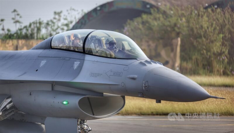 圖為空軍F-16V戰機。（中央社檔案照片）
