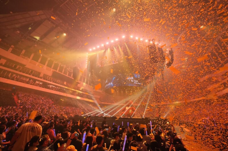 劉若英2022年10月在台北小巨蛋舉行「飛行日」演唱會。（圖取自facebook.com/Rene0601）