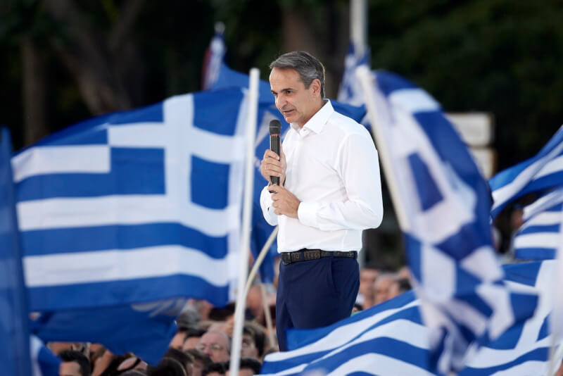 希臘總理米佐塔基斯（圖）領導的新民主黨未能在5月21日大選贏得國會過半席次，他選擇再度投票，拚單獨組閣。（圖取自facebook.com/kyriakosmitsotakis）