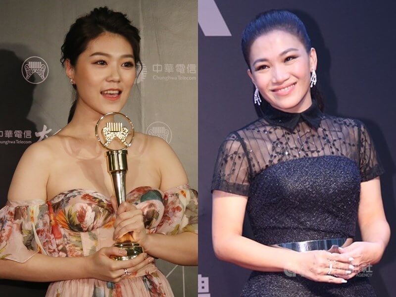 曹雅雯（左）、黃妃（右）角逐第34屆金曲獎最佳台語女歌手獎。（中央社檔案照片）