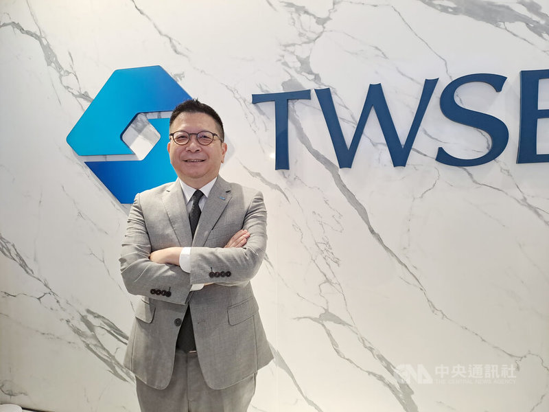 台灣證券交易所3日舉行全新企業識別發表會，董事長林修銘強調，要讓TWSE像NASDAQ一樣，成為國際投資人熟知的股市代稱，吸引更多資金來台。中央社記者潘智義攝  112年7月3日