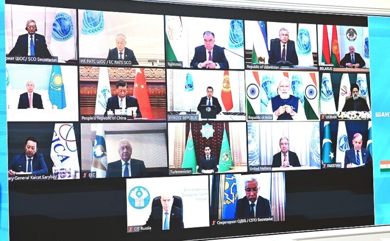 上海合作組織高峰會4日以視訊形式舉行。（圖取自克里姆林宮網頁kremlin.ru）