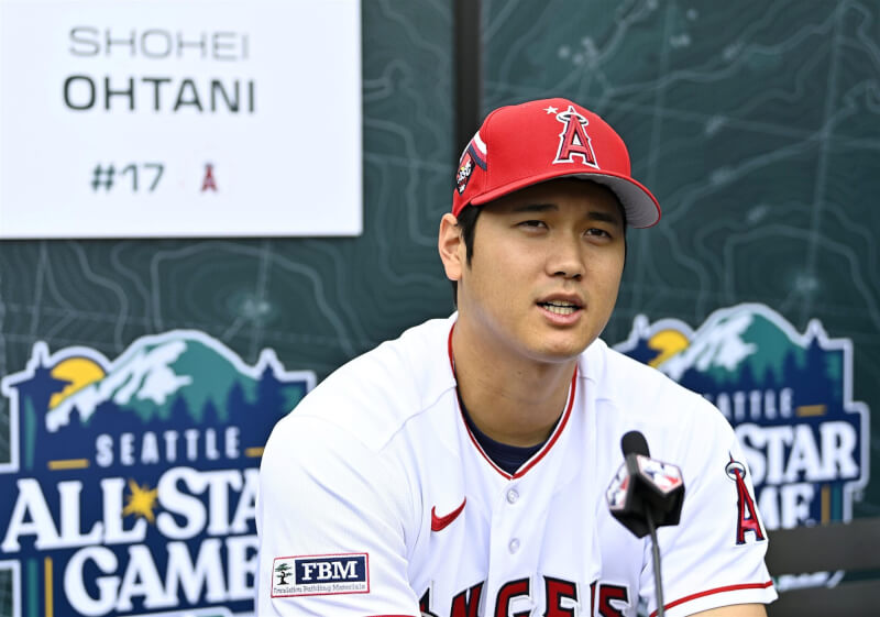 MLB洛杉磯天使隊球星大谷翔平10日明星賽前接受媒體訪問，表示自己不喜歡輸球的感覺，將竭盡所能替球隊爭取勝利。（共同社）