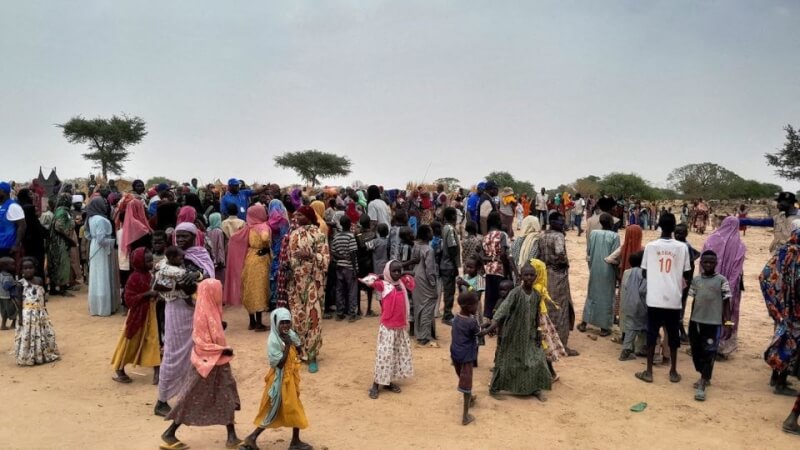 圖為蘇丹邊境難民營。（路透社）