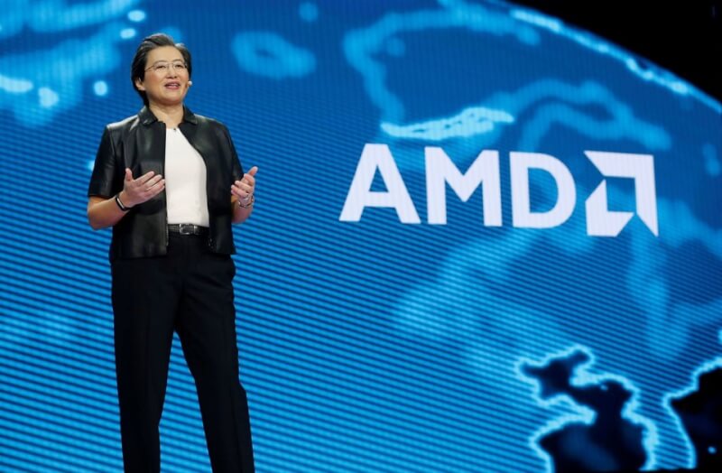 超微（AMD）董事長暨執行長蘇姿丰17日抵台，將與供應鏈廠商見面。圖為她於2019年在美國消費電子展中演講。（路透社）