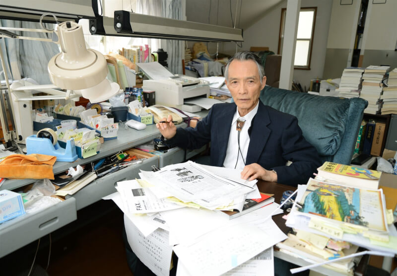 日本知名推理小說作家森村誠一24日病逝，享耆壽90歲。（共同社）