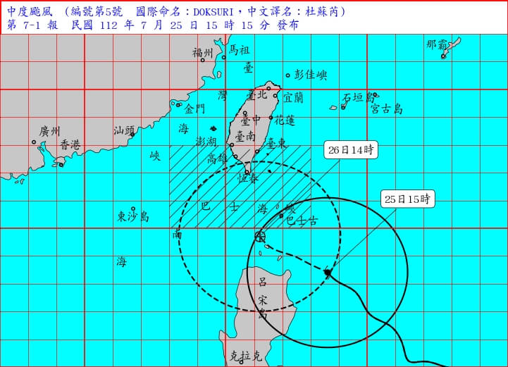 (圖取自中央氣象局網頁cwb.gov.tw)