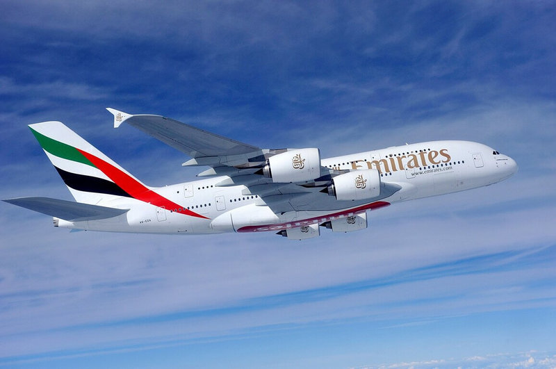 阿聯酋航空旗艦巨無霸客機A380將於8/1重返台灣。阿聯酋航空與桃園國際機場合作舉辦抽獎，當天拍到飛機身影就可參加抽獎，活動辦法可參考桃園國際機場臉書粉專貼文。（阿聯酋航空提供）中央社記者汪淑芬傳真  112年7月26日