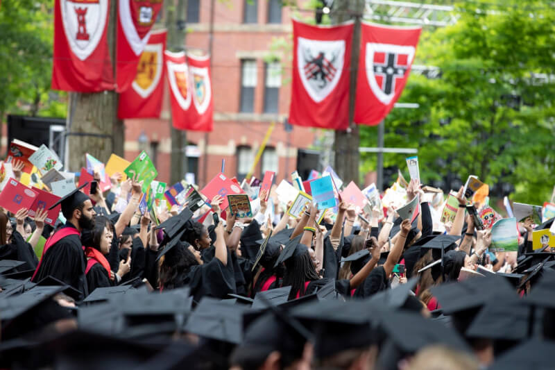 圖為2019年哈佛大學畢業典禮。（圖取自facebook.com/Harvard）