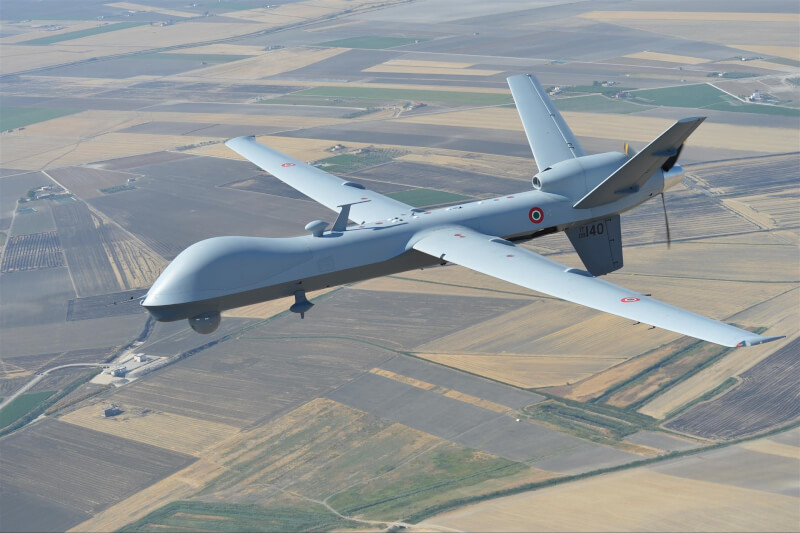 圖為MQ-9A無人偵察機同型機。（圖取自通用原子航空系統公司網頁ga-asi.com）